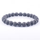 Bracelet de perles de lave naturelles tibétain avec bouddha pour homme 10lava 8mm Beads