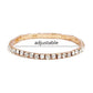 Bracelet en cristal CZ avec strass élastique pour femme