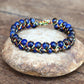 Bracelet en pierres naturelles tressées à la main A163