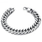 Bracelet homme en acier inoxydable épais HNSP 8MM - 14MM