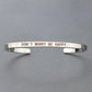 "Bracelet inspirant avec citation positive" SILVER 1
