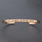 "Bracelet inspirant avec citation positive" ROSE GOLD 1