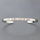 "Bracelet inspirant avec citation positive" SILVER 2