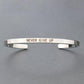 "Bracelet inspirant avec citation positive" SILVER 3