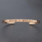 "Bracelet inspirant avec citation positive" ROSE GOLD 2