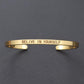 "Bracelet inspirant avec citation positive" GOLD 4