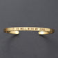 "Bracelet inspirant avec citation positive" GOLD 1