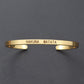 "Bracelet inspirant avec citation positive" GOLD 6