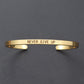 "Bracelet inspirant avec citation positive"