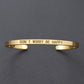 "Bracelet inspirant avec citation positive" GOLD