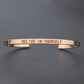 "Bracelet inspirant avec citation positive" ROSE GOLD 4