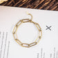 "Bracelets chaîne cubaine dorée pour femme"
