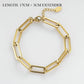 "Bracelets chaîne cubaine dorée pour femme" Style 8