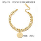 "Bracelets chaîne cubaine dorée pour femme" Style 4