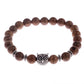 Bracelets en bois naturel pour homme et femme ABJ001-4