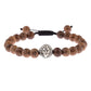 Bracelets en bois naturel pour homme et femme ABK040-5