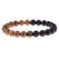 Bracelets en bois naturel pour homme et femme ABJ036-6