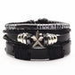 Bracelets en cuir pour homme et femme style 7