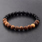 Bracelets en perles de bois naturelles pour hommes et femmes