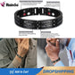 "Bracelets en titane de luxe pour hommes avec éléments de soins de santé et aimants"