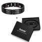 "Bracelets en titane de luxe pour hommes avec éléments de soins de santé et aimants" Bk Bracelet set