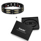 "Bracelets en titane de luxe pour hommes avec éléments de soins de santé et aimants" YE Bracelet set