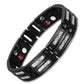 "Bracelets en titane de luxe pour hommes avec éléments de soins de santé et aimants" S Bracelet