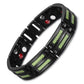 "Bracelets en titane de luxe pour hommes avec éléments de soins de santé et aimants" GN Bracelet
