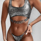 Bronzing Fabric Ladies Split Swimwear sur AOMshop