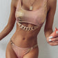 Bronzing Fabric Ladies Split Swimwear sur AOMshop