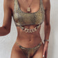 Bronzing Fabric Ladies Split Swimwear sur AOMshop