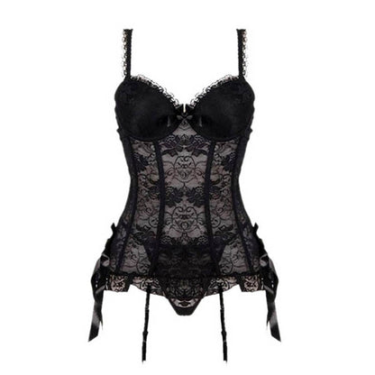 Bustier et corset gothique sexy pour femmes Black