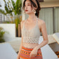 "Camisole de plage sexy avec franges pour femmes"