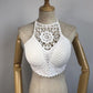 "Camisole de plage sexy avec franges pour femmes" 07 white One Size