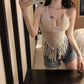 "Camisole de plage sexy avec franges pour femmes"