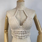 "Camisole de plage sexy avec franges pour femmes" 06 beige One Size