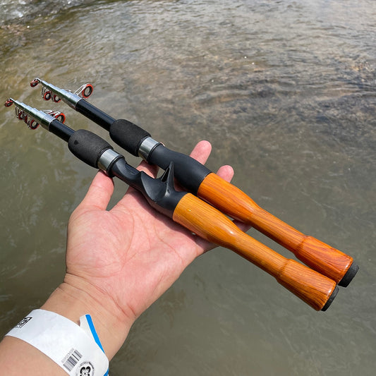 Canne à pêche Lure 1.3m 1.6m 1.8m en carbone pour spinning, casting et baitcasting
