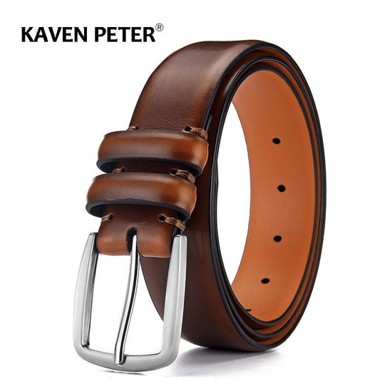 Ceinture Homme en Cuir Véritable de Luxe pour Jeans