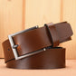 Ceinture Homme en Cuir Véritable de Luxe pour Jeans 097 Yellow Brown
