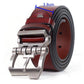 "Ceinture en cuir pour homme : qualité supérieure et style classique" P09 redbrown 3.8cm