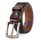 "Ceinture en cuir pour homme : qualité supérieure et style classique" SM08 coffee 3.8cm