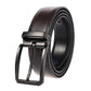 Ceinture en cuir véritable pour homme Black buckle Brown
