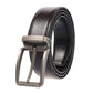 Ceinture en cuir véritable pour homme Silver buckle Brown