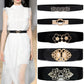 Ceintures larges pour femme - Accessoires de robe de soirée élastiques noirs