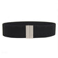 Ceintures larges pour femme - Accessoires de robe de soirée élastiques noirs styl 7 silver blackP