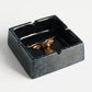 Cendrier Portable en Résine Tête de Cerf - Accessoire Déco pour Maison, Bureau et Extérieur Texture Square