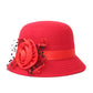Chapeau en laine à large bord pour femme | AOMshop Big red Size