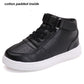Chaussures Enfant Cuir Casual Sneakers black cotton padded China