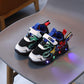 Chaussures Enfant Spiderman LED Lumineuses - Tailles 21-30 Black
