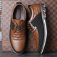 Chaussures Homme Grande Taille en Cuir Noir - Chaussures Habillées et Décontractées